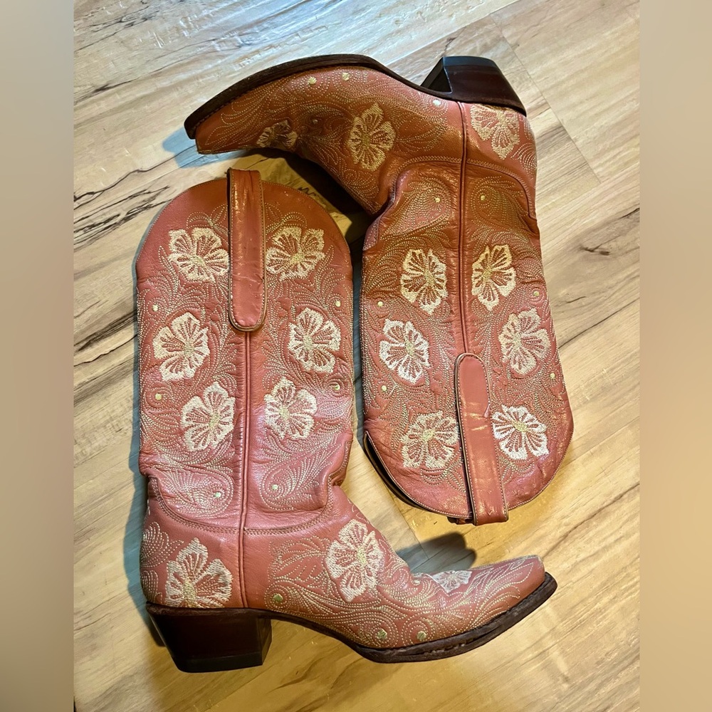 Pink Old Gringo boots - refurbished sole - Picture 2 of 14